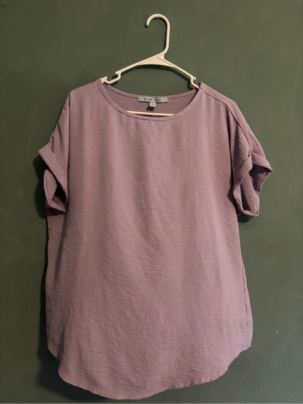 Blue Sol Lavender Short Sleeve Relaxed Tee